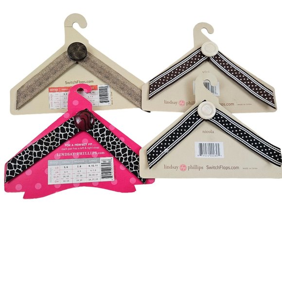 Switchflops Lindsay Phillips Set of 4 Size M 7/8 Models Vivi Nicola Erin Harmony - Picture 2 of 10